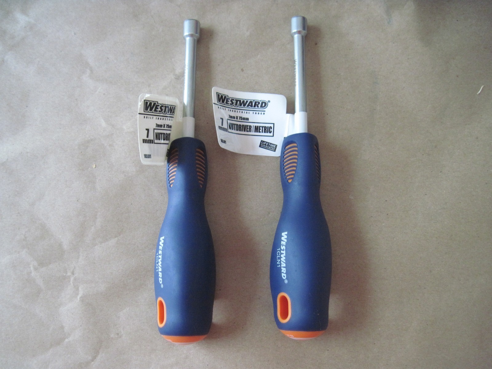 (Qty 2) 7mm Solid Round Nut Driver, 3″ Shank, Westward 1CLN1