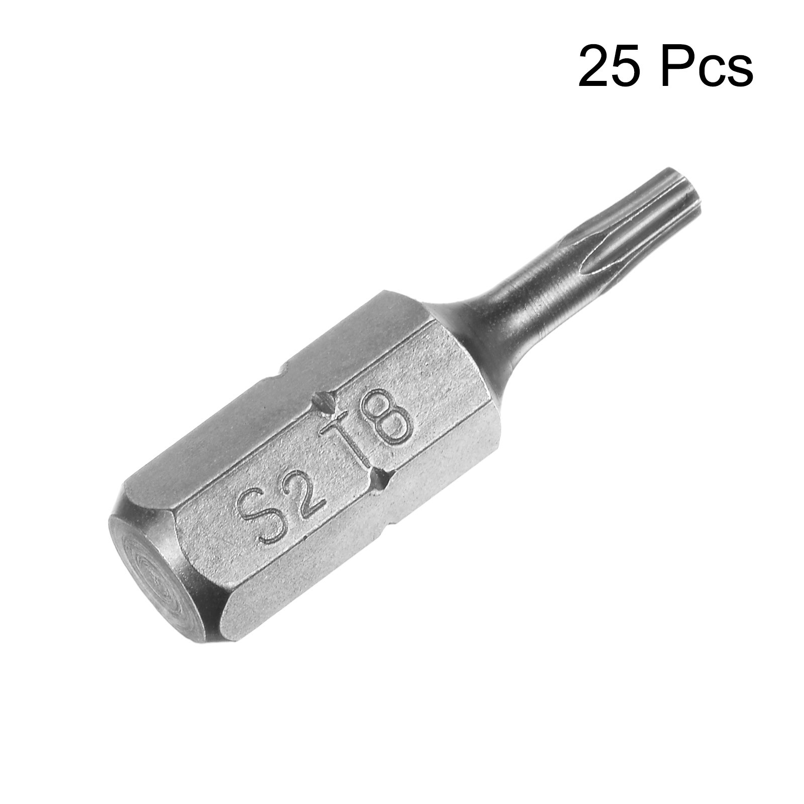 25pcs Torx Bits 1/4″ Magnetic Screwdriver T8 Screw Driver Bit S2 Alloy Steel