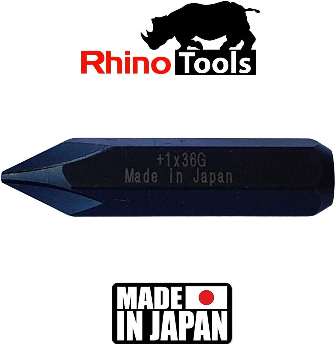 5/16 JIS Impact Screwdriver Bits | Made in Japan | +1 +2 +3 +4-10 (36Mm Long)