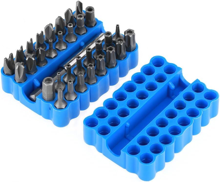 33-Piece Star Drive Torx Bit Set Hex Drill Bit Screwdriver with Tamper Proof Des