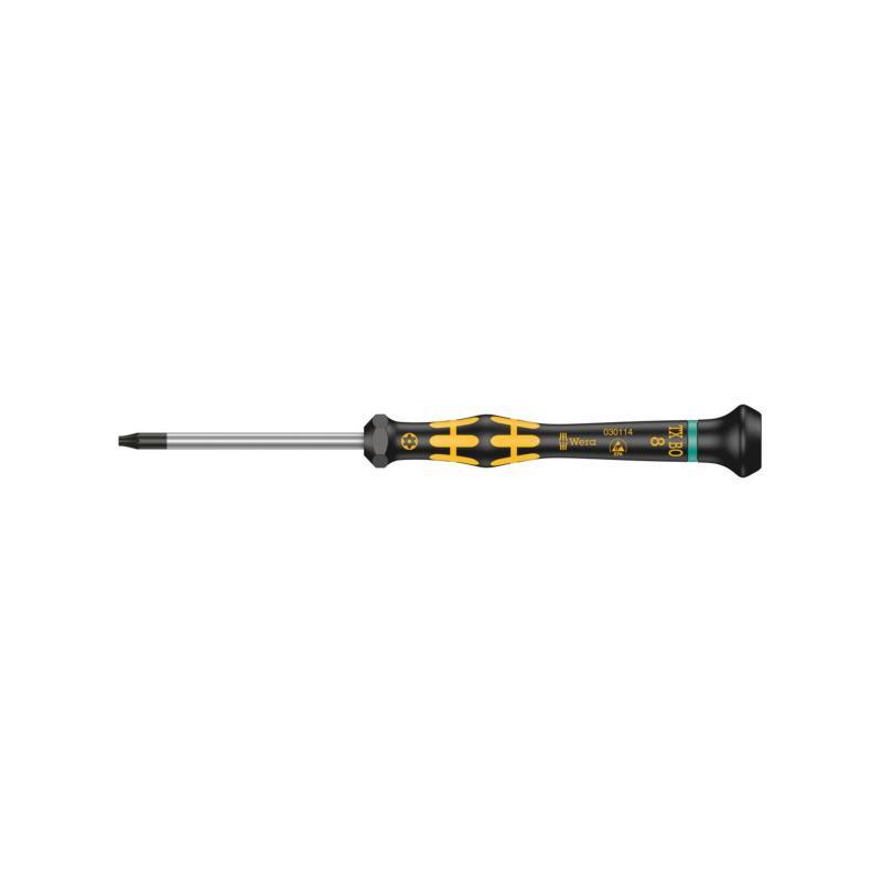 Wera 05030114001 ESD Kraftform Micro Security Torx Precision Screwdriver, T8s
