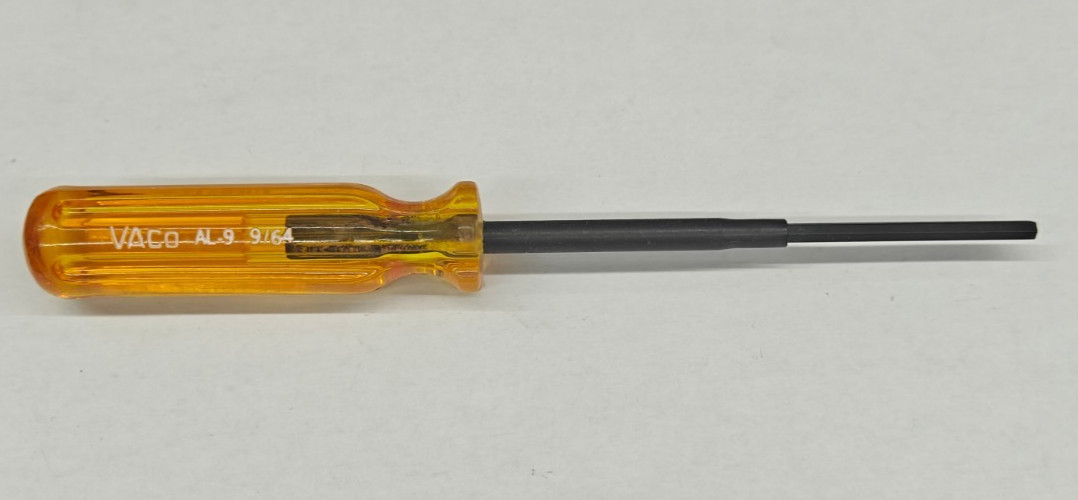 Vaco 9/64” Hex Allen Driver AL-9 USA – Chrome Vanadium Blade