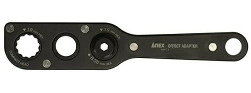 ANEX Offset adapter Tool 19mm across flats AOA-19 Weight 325g for Narrow space