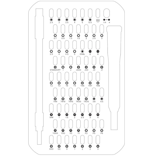 iFixit Mako Driver Kit – 64 Precision Bit Set for Electronics Device Repair