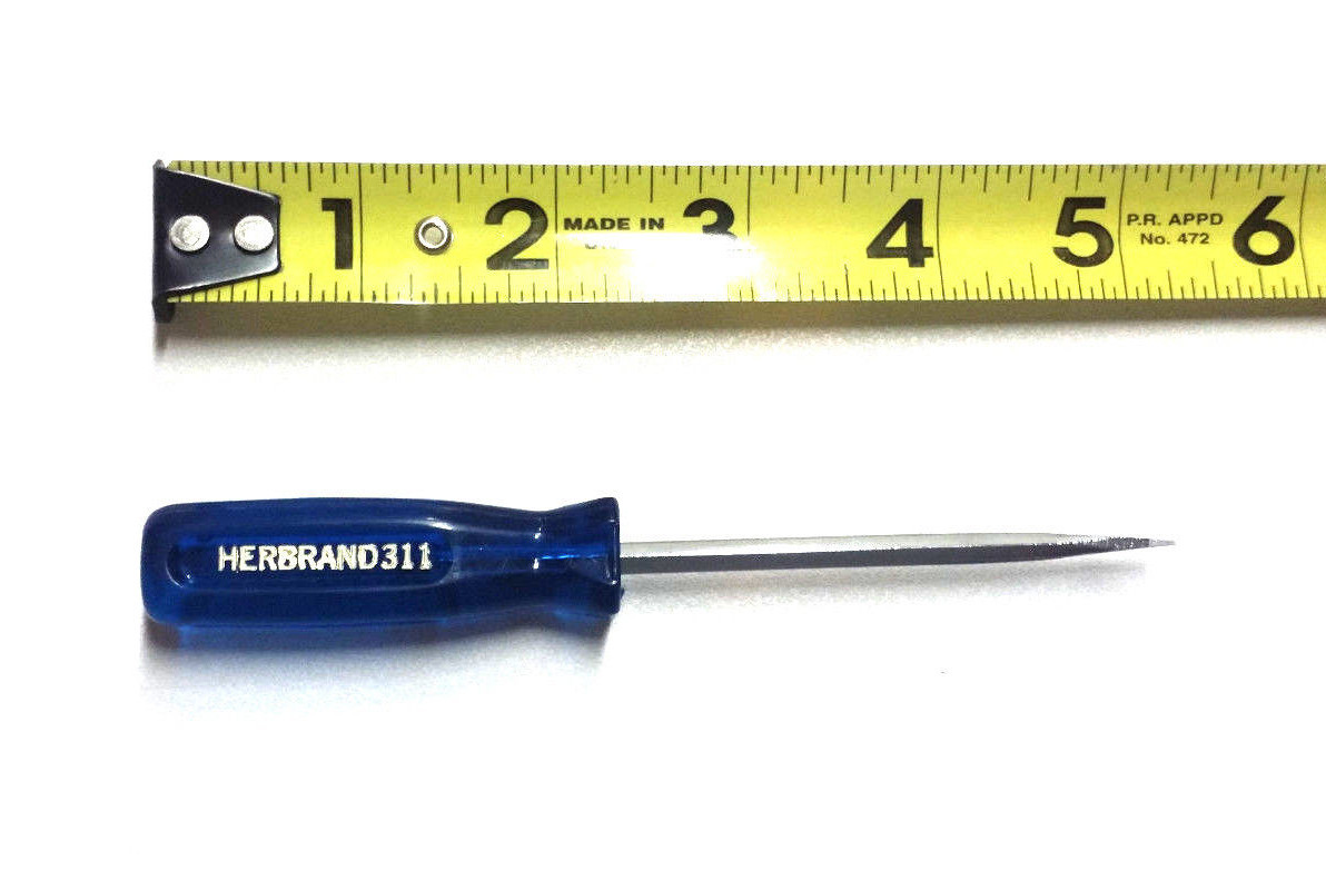 Vintage Herbrand 311 Flathead Screwdriver Blue Plastic Handle *Made in Canada*