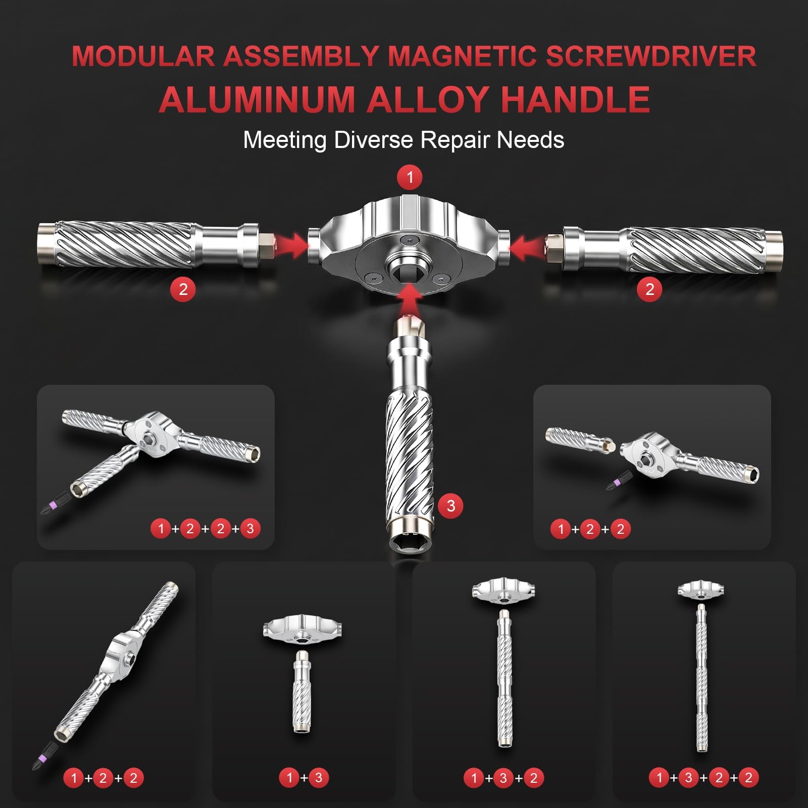 115 In 1 Magnetic Screwdriver Set Ratchet S2 Precision Repair Tech Tool Kit