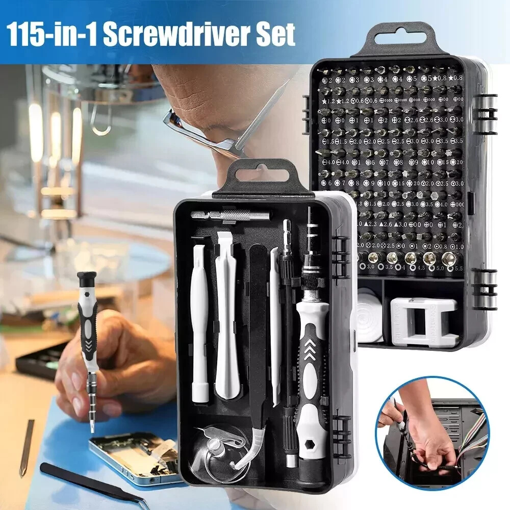 122 in 1 Precision Screwdriver Set Computer Repair Tool Kit Acssart Magnetic Bit