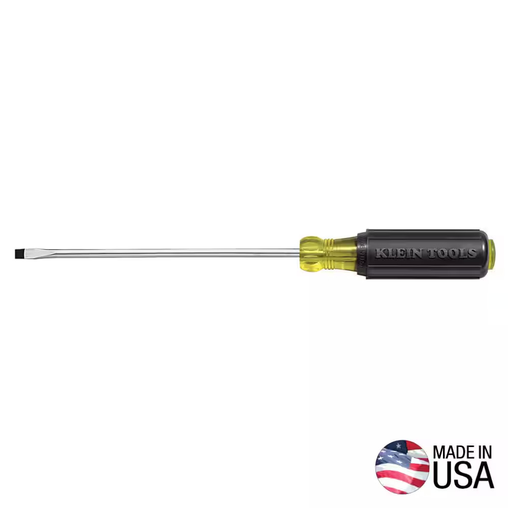 Klein Tools 608-4 1/8″ Cabinet Tip Miniature Screwdriver with 4″ Round Shank