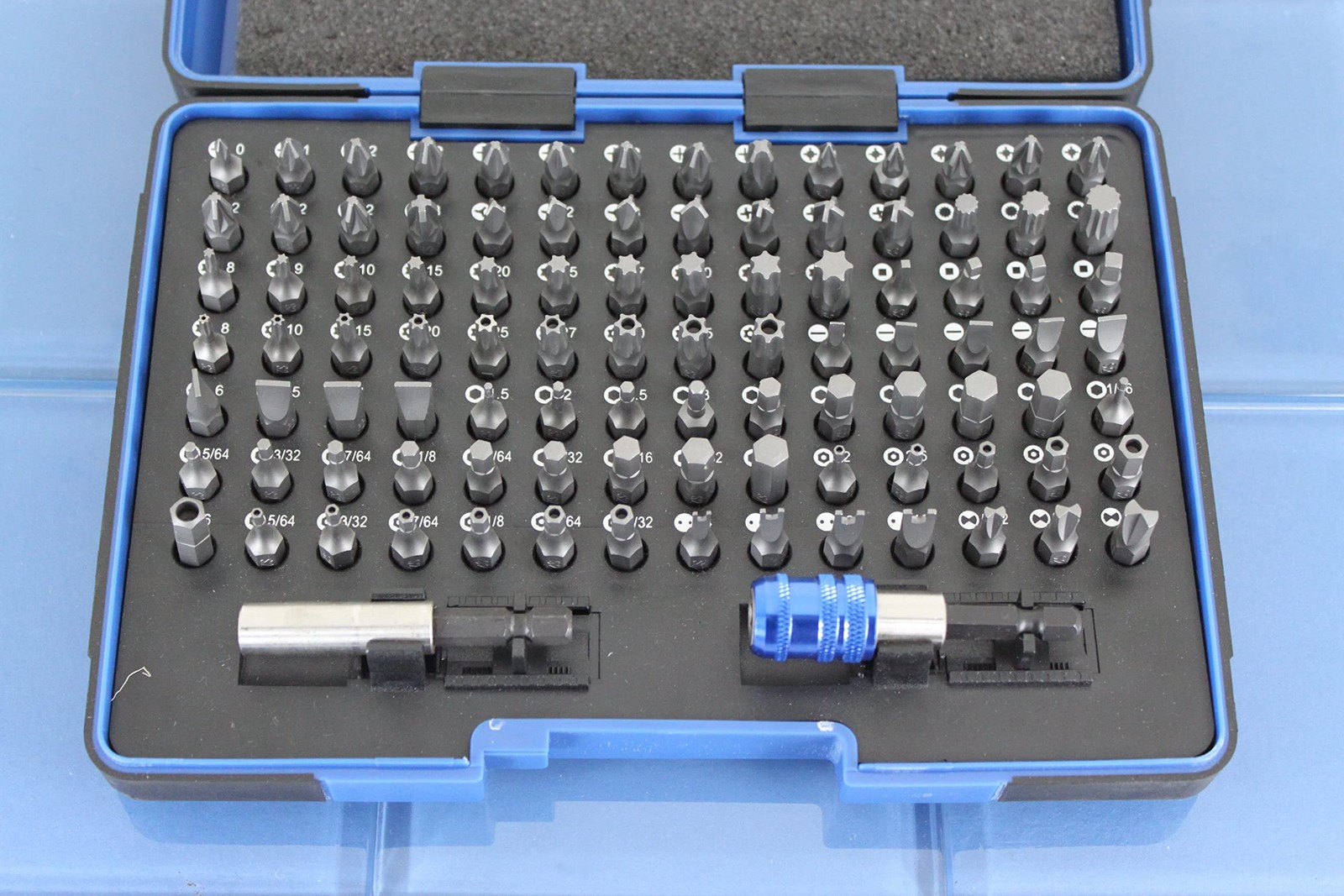 TEMO 100 Piece Impact Ready Security Bits Screwdriver Set Kit 100pc set, Grey