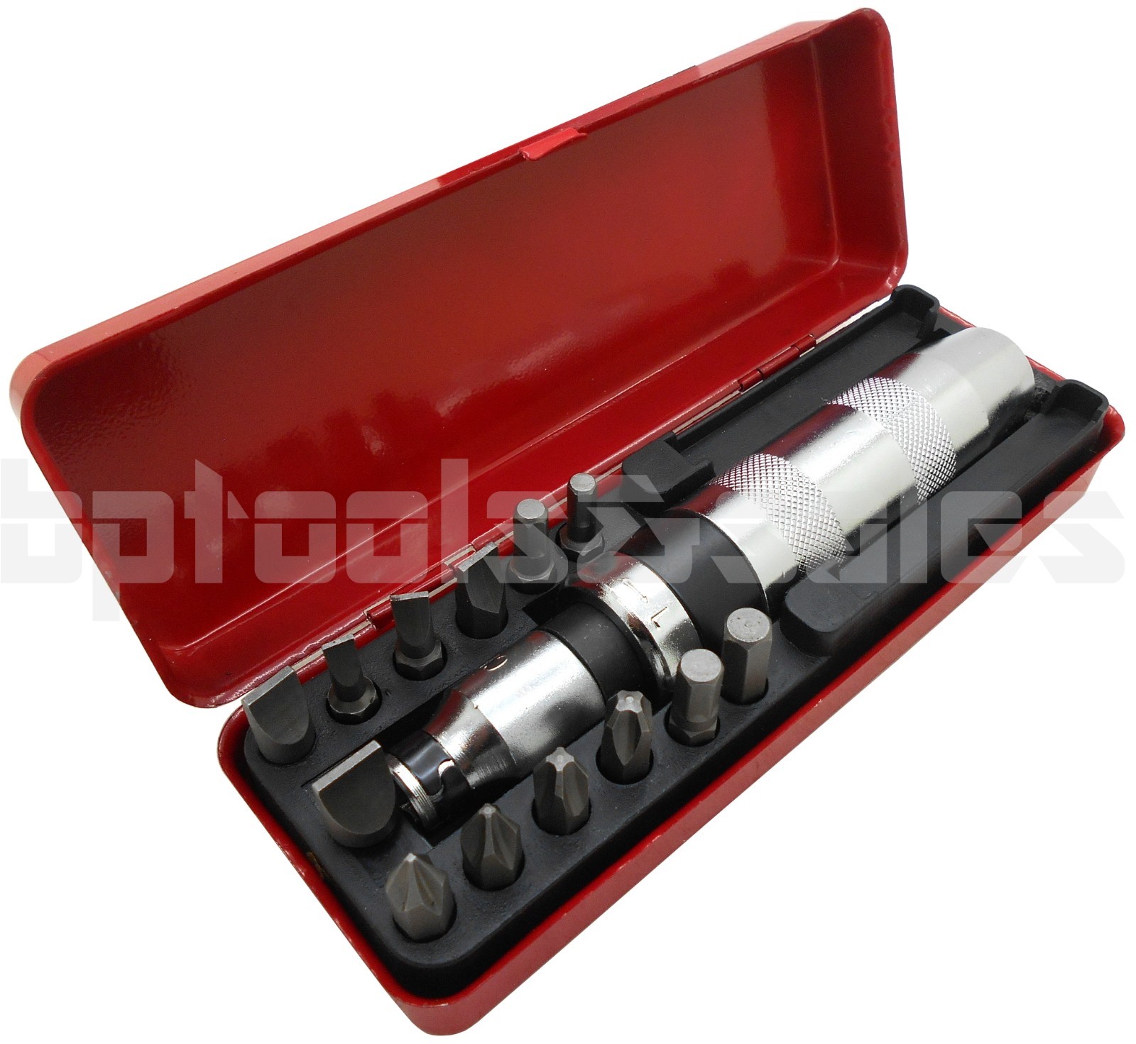 Heavy Duty 14Pcs 1/2″ Drive Impact Driver Set Screw Remover Tightener Reversible
