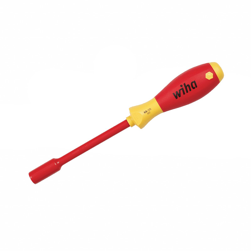 Wiha Tools 32215 Insulated Nut Driver, 1000 Volt, 6.0 x 125mm