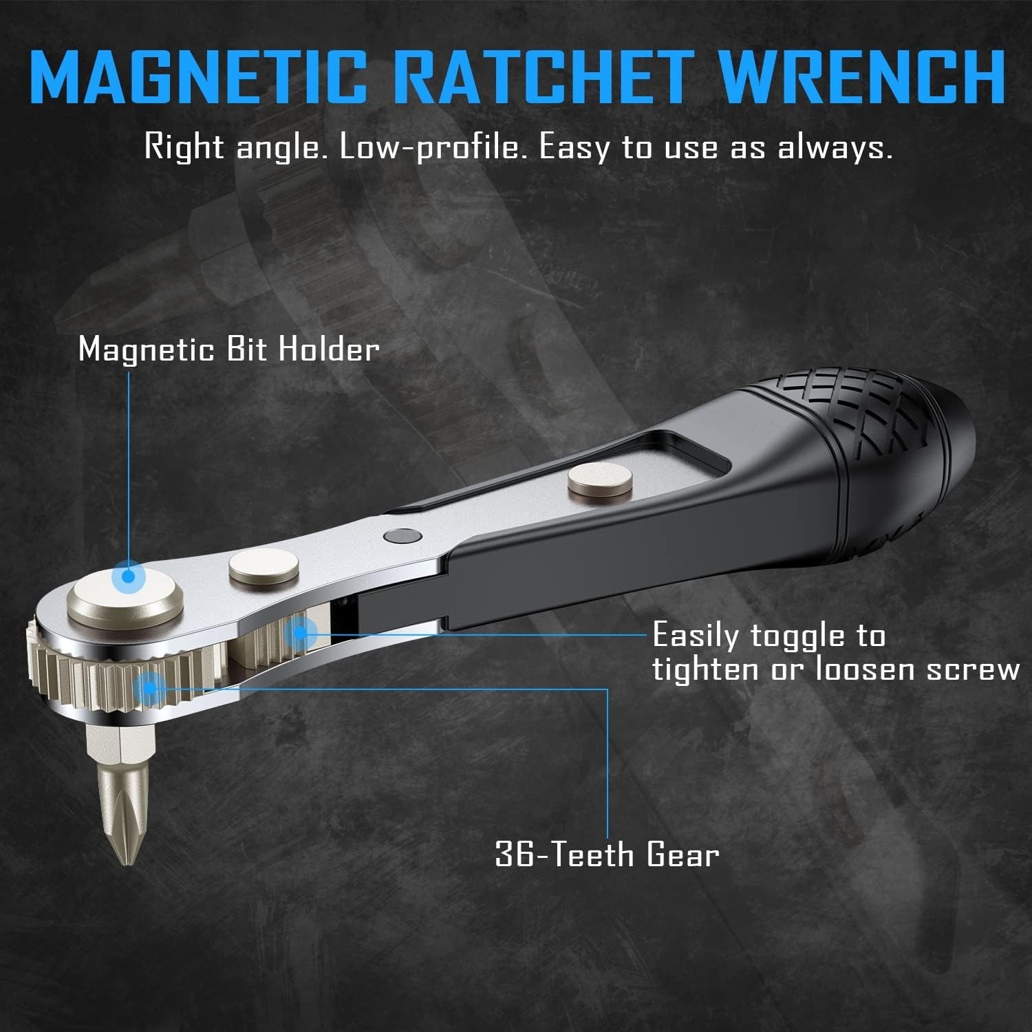 Multi-Functional Mini Ratchet Wrench Set for Tight Spaces – 37 Tools Included