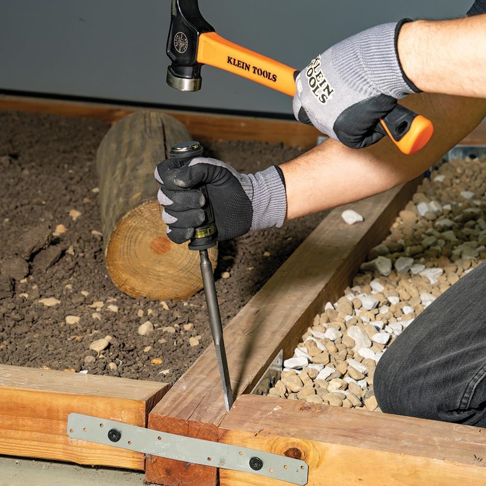 Klein Tools 32753SD SDS Demolition Screwdriver, Flat Chisel and Bull Black