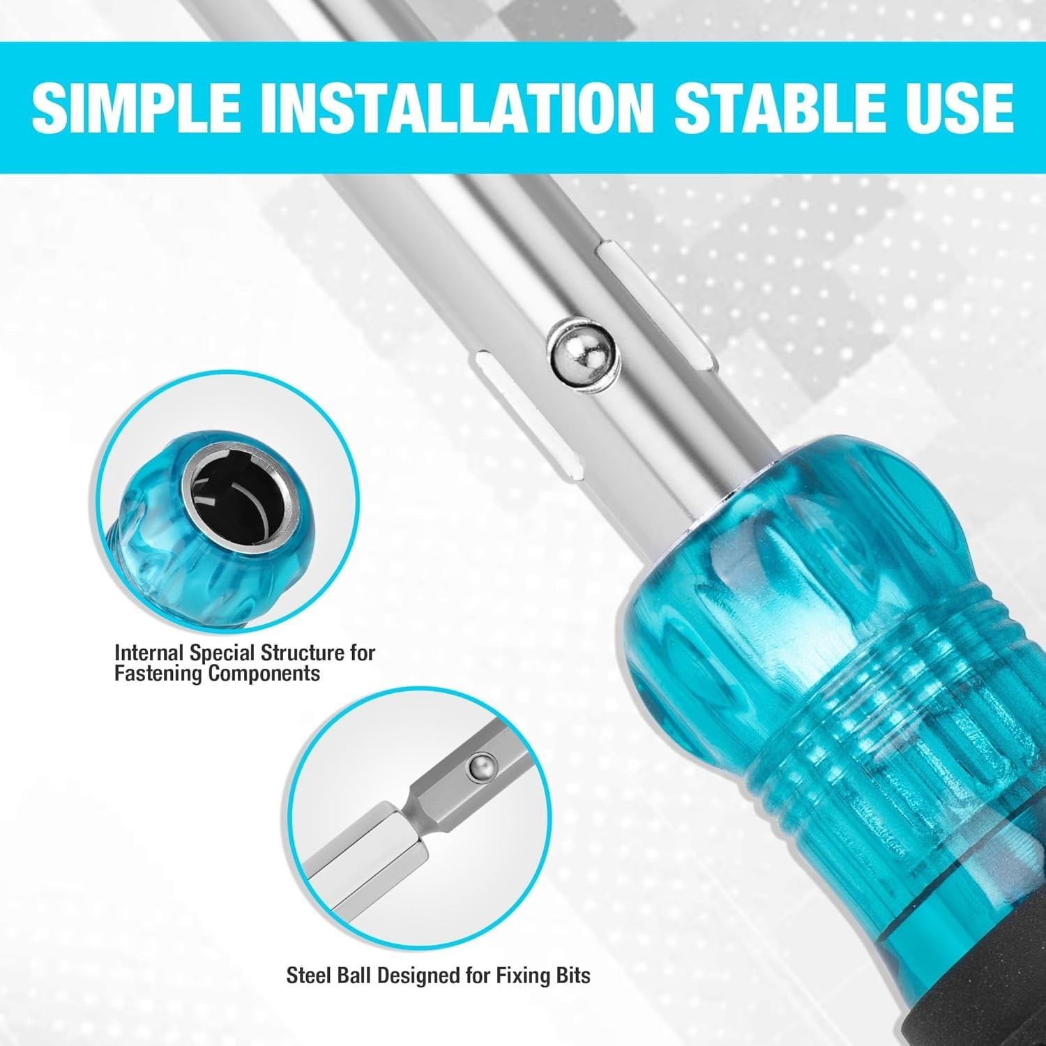 Ergonomic 11-in-1 Screwdriver Set – S2 Steel Bits for Professionals
