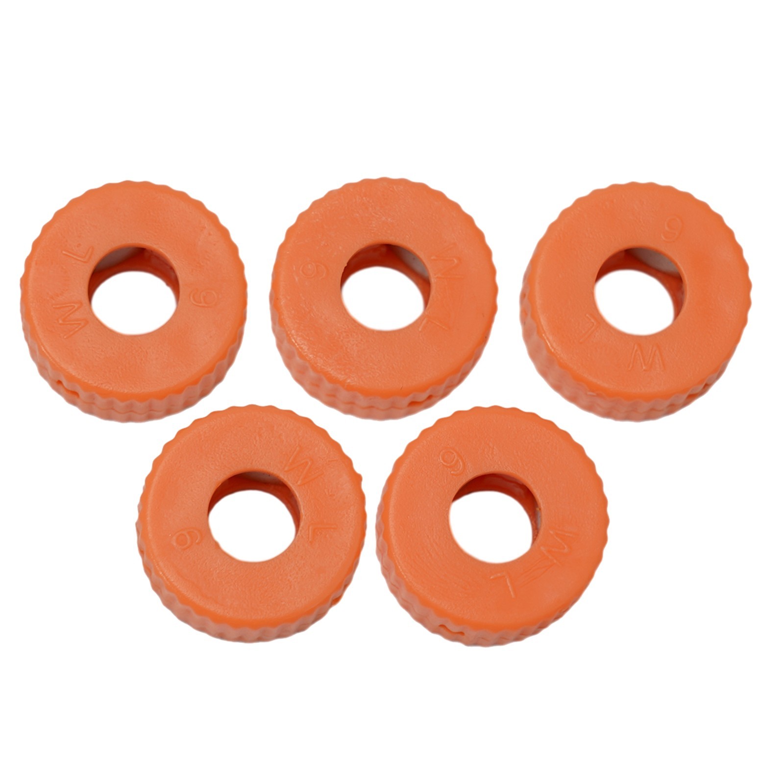 Orange Magnetic Ring Pick Up Tool for Efficient Magnetization Set of 5