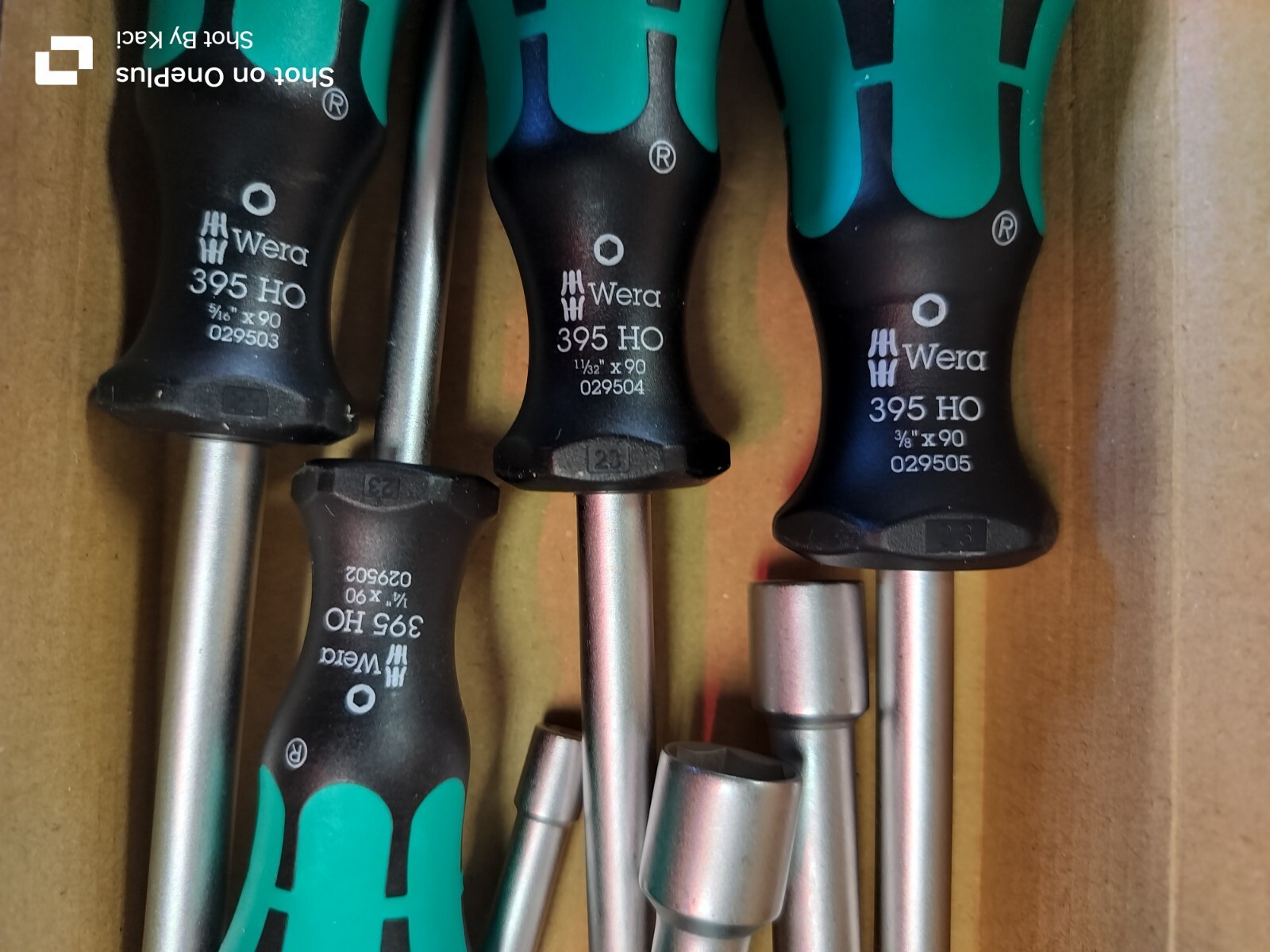 New. Wera Nut Driver Set of 7 Pieces, SAE Hollow , 395 HOLO/7