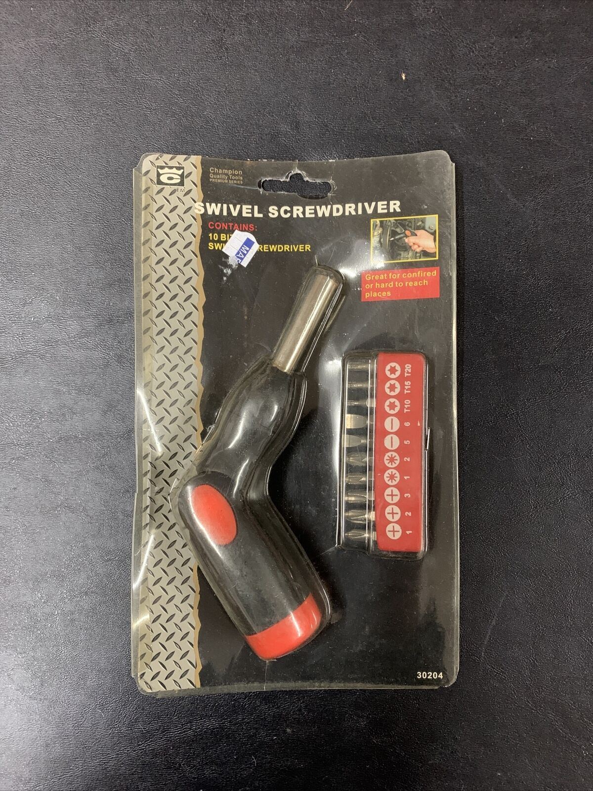 Swivel Screwdriver 10 Bit Set Champion Premium Quality – NEW