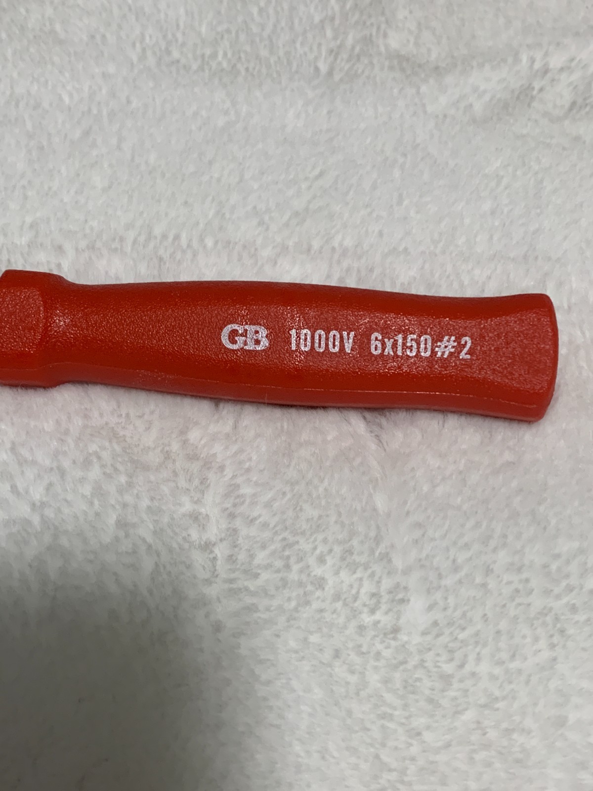 GB Insulated Flathead Screwdriver 1000V 6×150
