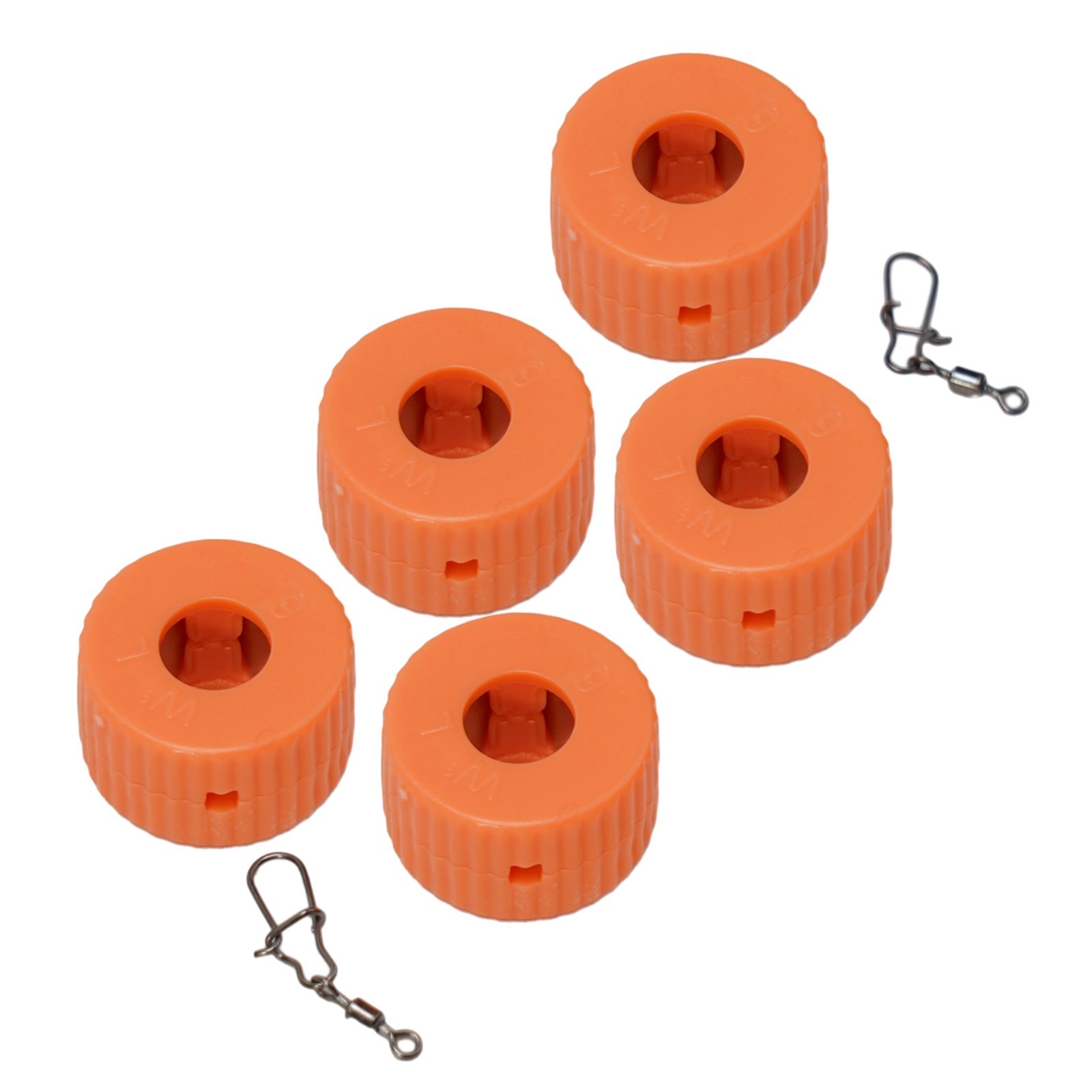 Orange Magnetic Ring Pick Up Tool for Efficient Magnetization Set of 5