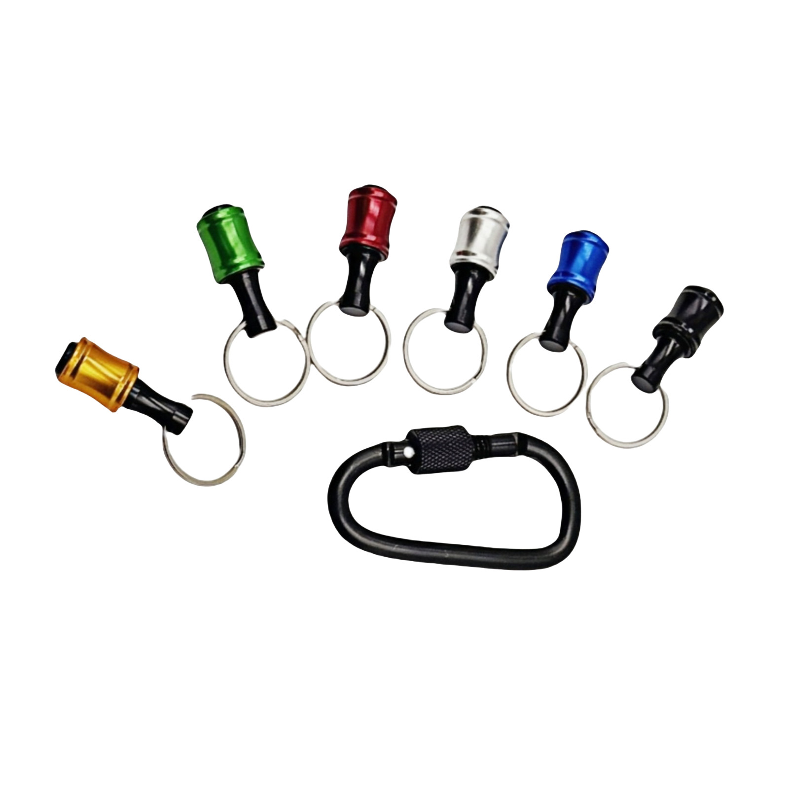 1/4″ Hex Shank Quick Release Keychain Screwdriver Drill Bit Holder carry aroundA