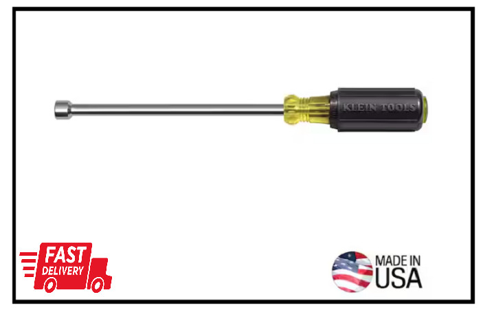11/32 In. Magnetic Tip Nut Driver with 6 In. Hollow Shaft- Cushion Grip Handle