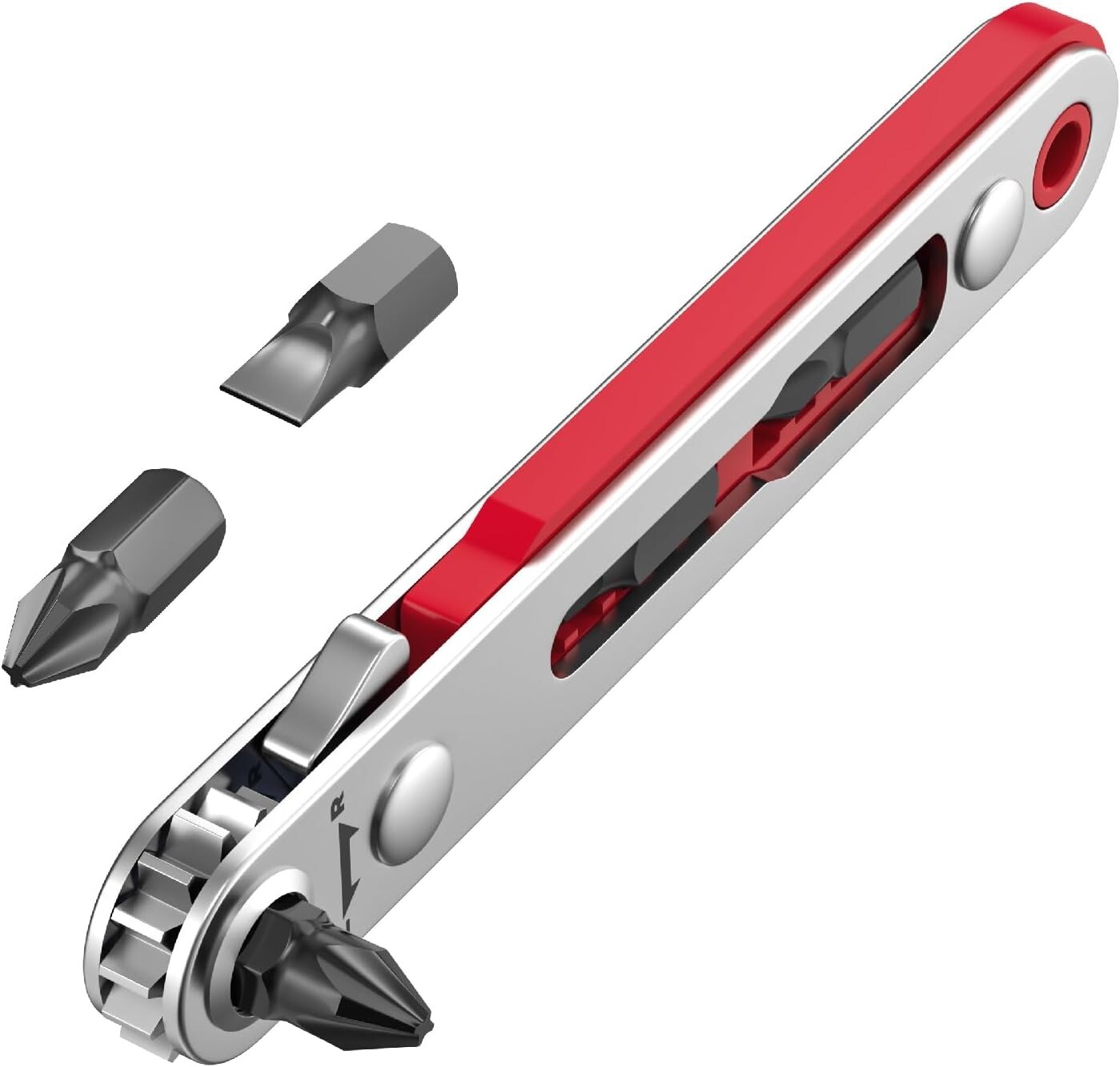 Bates- Mini Ratchet Wrench Screwdriver, 1/4″ Magnetic 90 Degree Screwdriver, Low