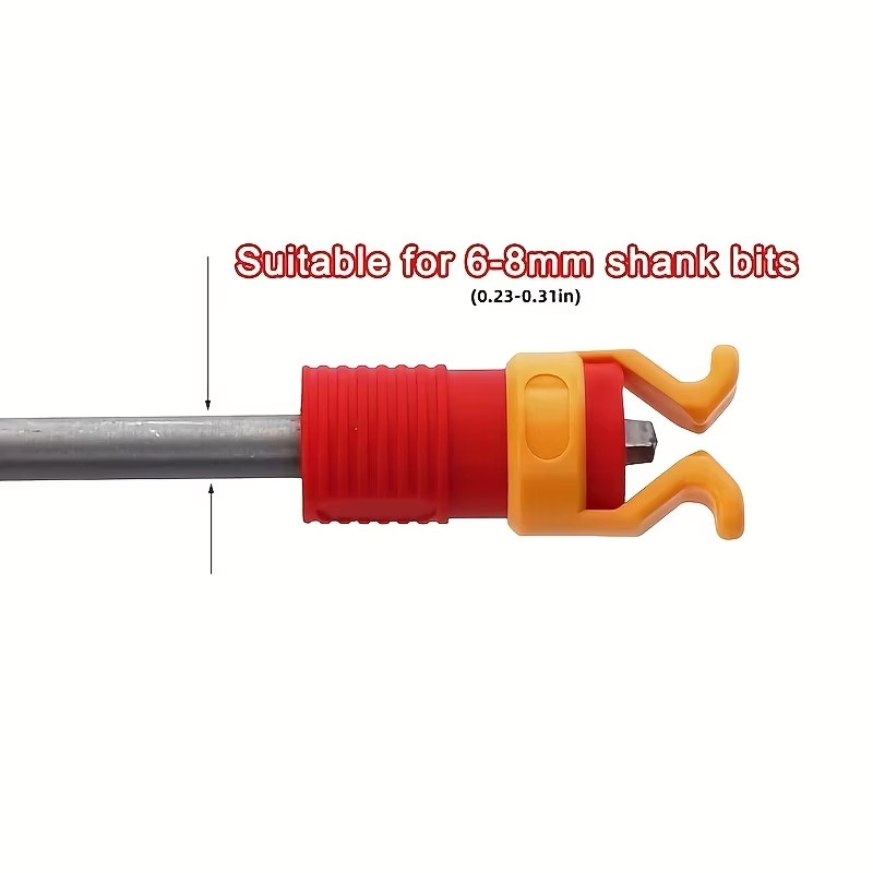 1 Piece Screw Holder, Plastic Woodworking Tool for Safety Screws and Drill Clamp
