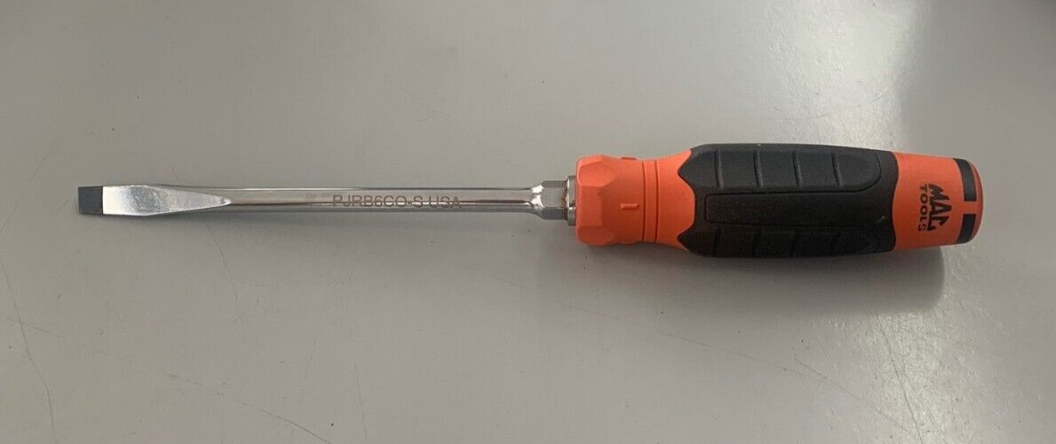 MAC TOOLS FLAT TIP SCREWDRIVER”COMFORT GRIP” PJRB6CO-S NEW OEM