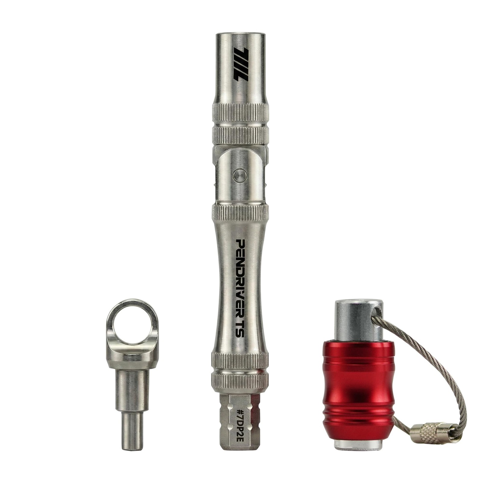 711L Pen Driver TS – Compact EDC Bit with Foldable L-Handle and Silver