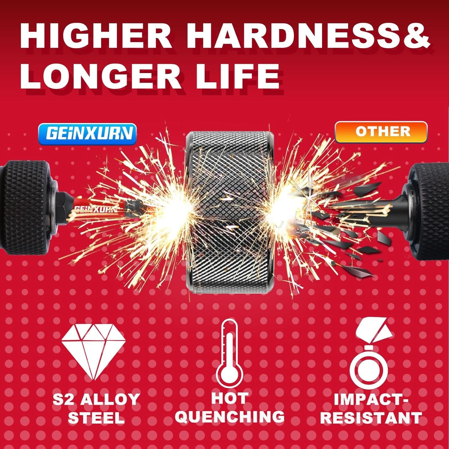 Versatile 30-Pack 3-Inch Impact-Resistant PH2 Driver Bits Set for Woodworking