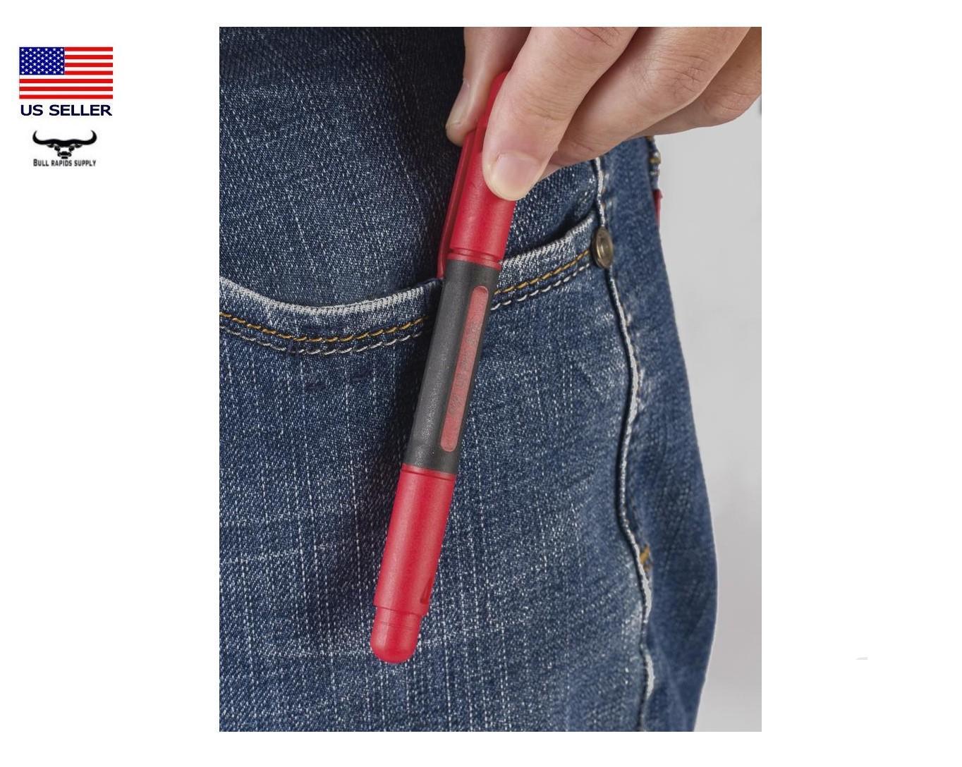 5″ Pen Style 4-in-1 Precision Mini Screwdriver Pocket Clip Phillips & Slotted