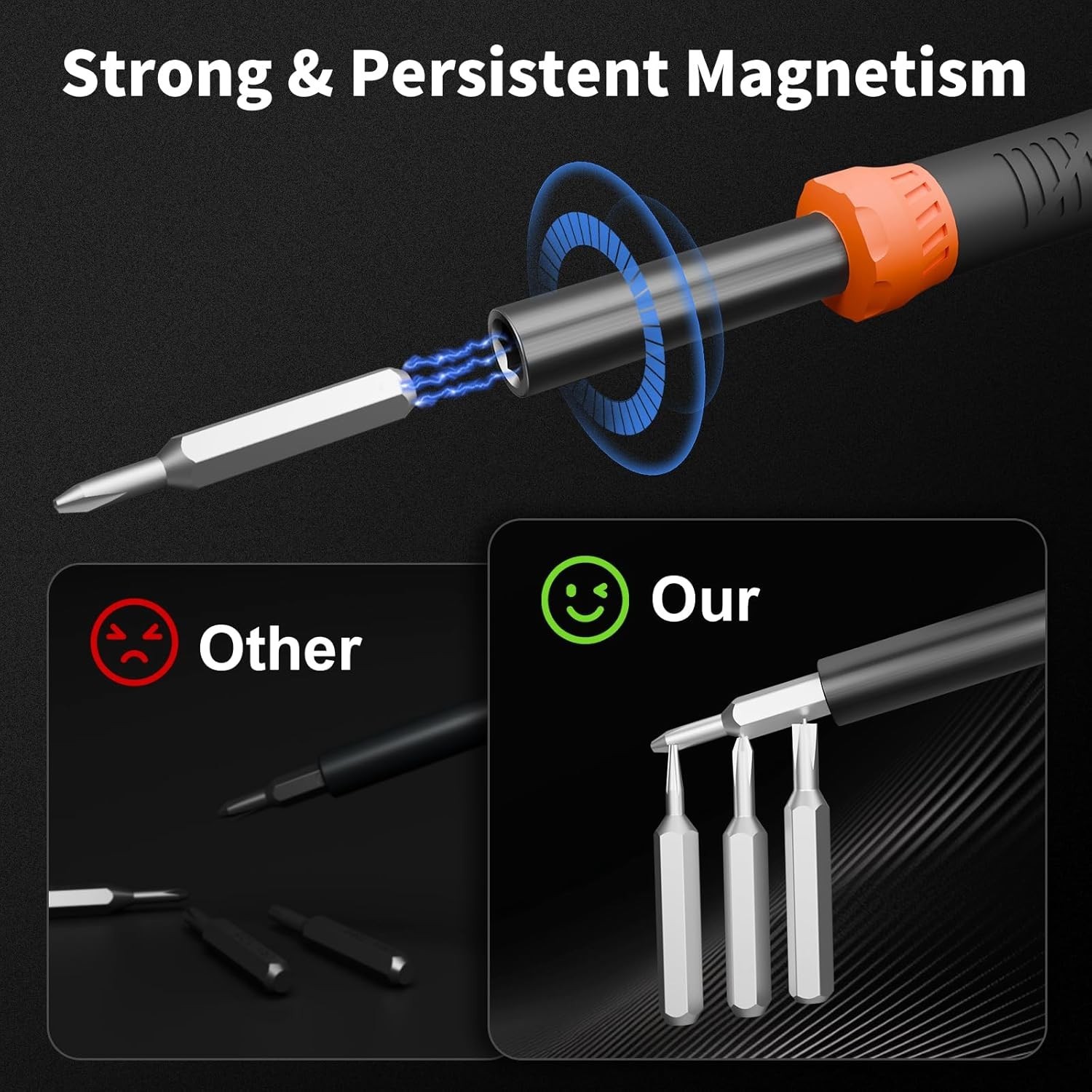Magnetic Screwdriver Set Mini Repair Tool Kit 64 Set for Computer, Laptop, Phone