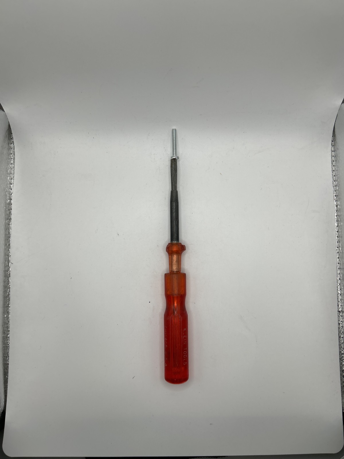 Vintage Klein Screwholding Flathead ScrewdriverTools Chicago USA 611-4