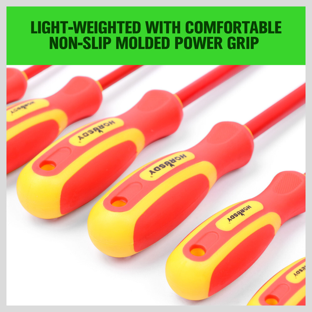 6pc Electrician’s Insulated Magnetic Electrical Hand Screwdriver Tool Set New