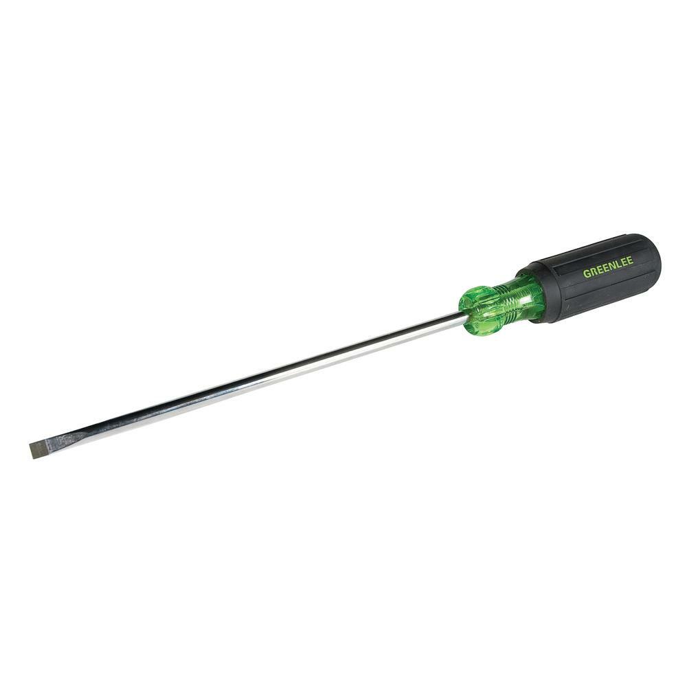 Greenlee 0153-27C Screwdriver,Cabinet,1/4×8 inch,Round
