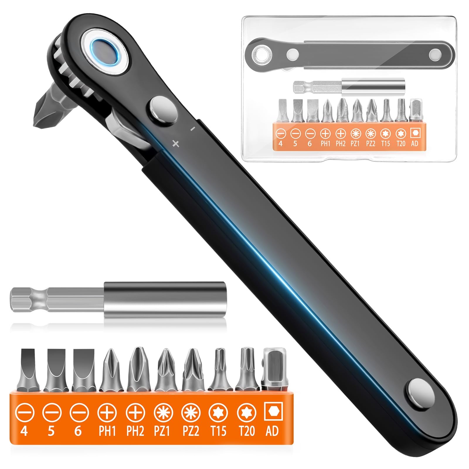 Angled Ratchet Scredriver Set 90 Degree Right Angle Offset Screwdrivers