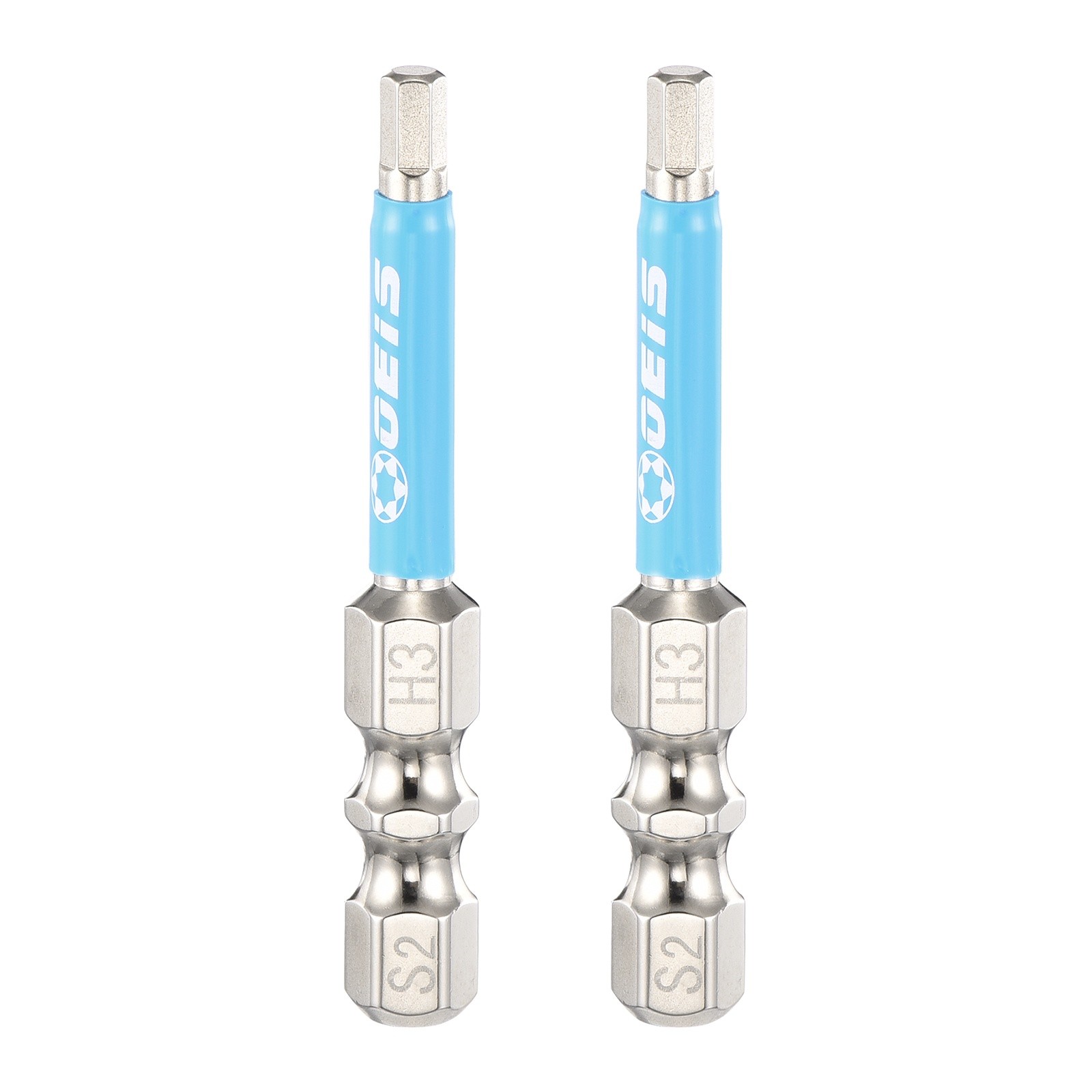 2pcs 3mm Hex Bits for Screwdriver, 1/4″ Nail, 5cm S2
