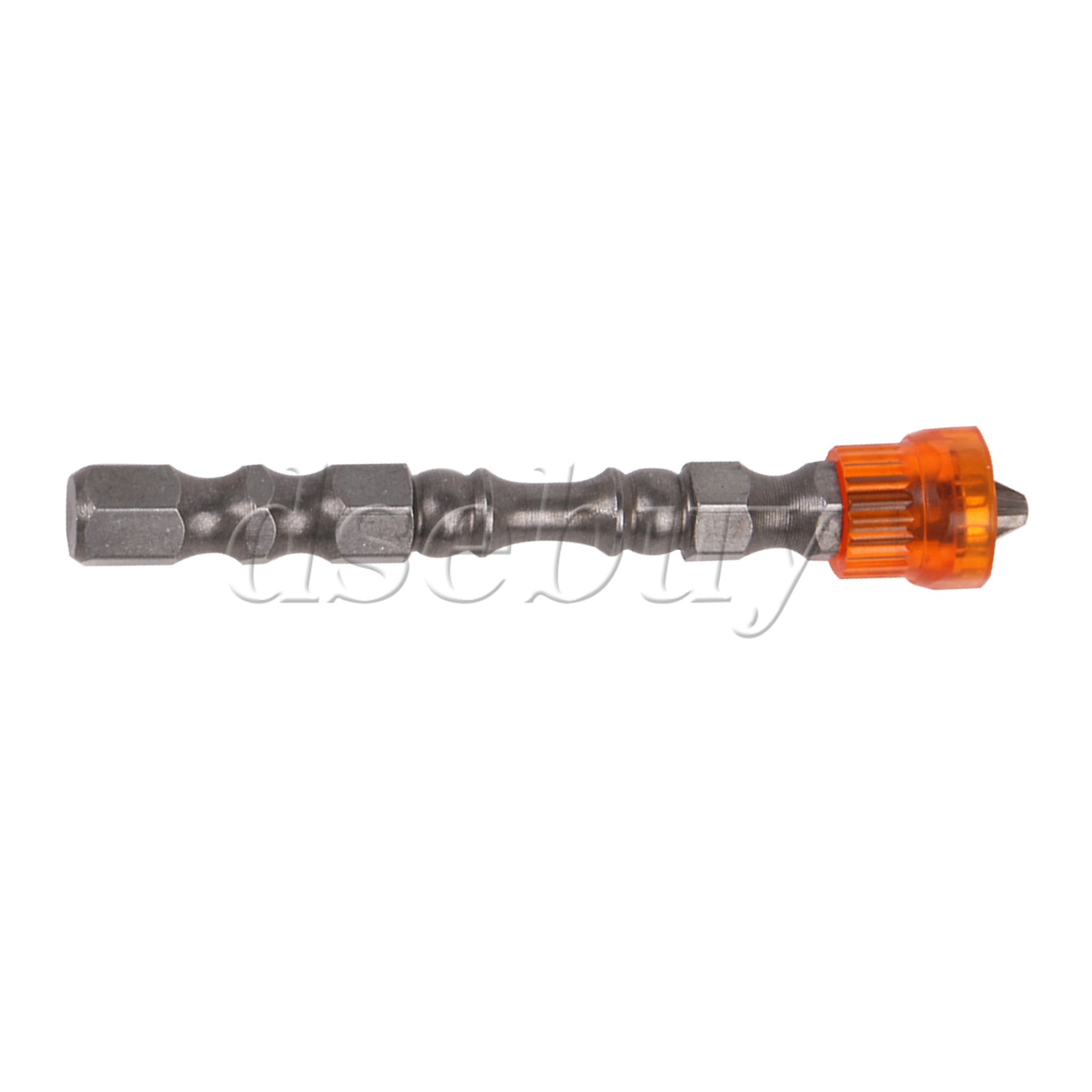 25PCS Magnetic Collar Design Chrome Steel Screwdriver Bit 1/4″ Hex Shank Orange