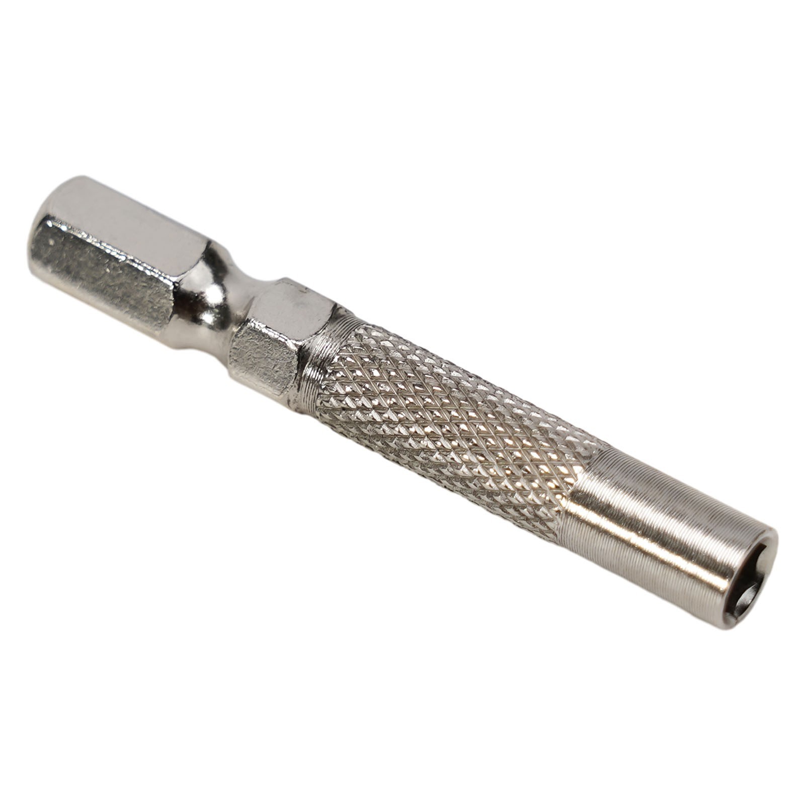 Silver 6.35mm 1/4″ Insert Bit Adapter 5PCS Hex 6.35mm Electric Screwdriver