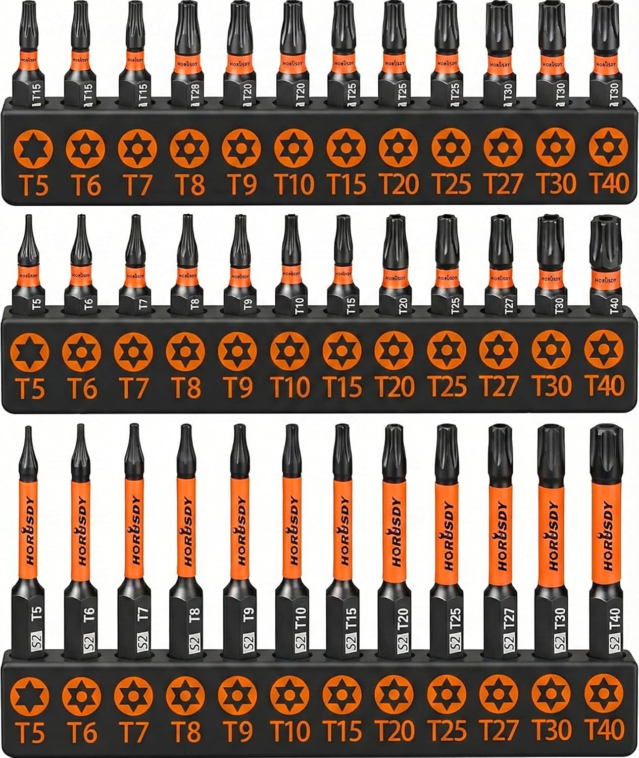 Ultimate 36-Piece Tamper-Proof Torx Bit Set with Magnetic Tips & Holder
