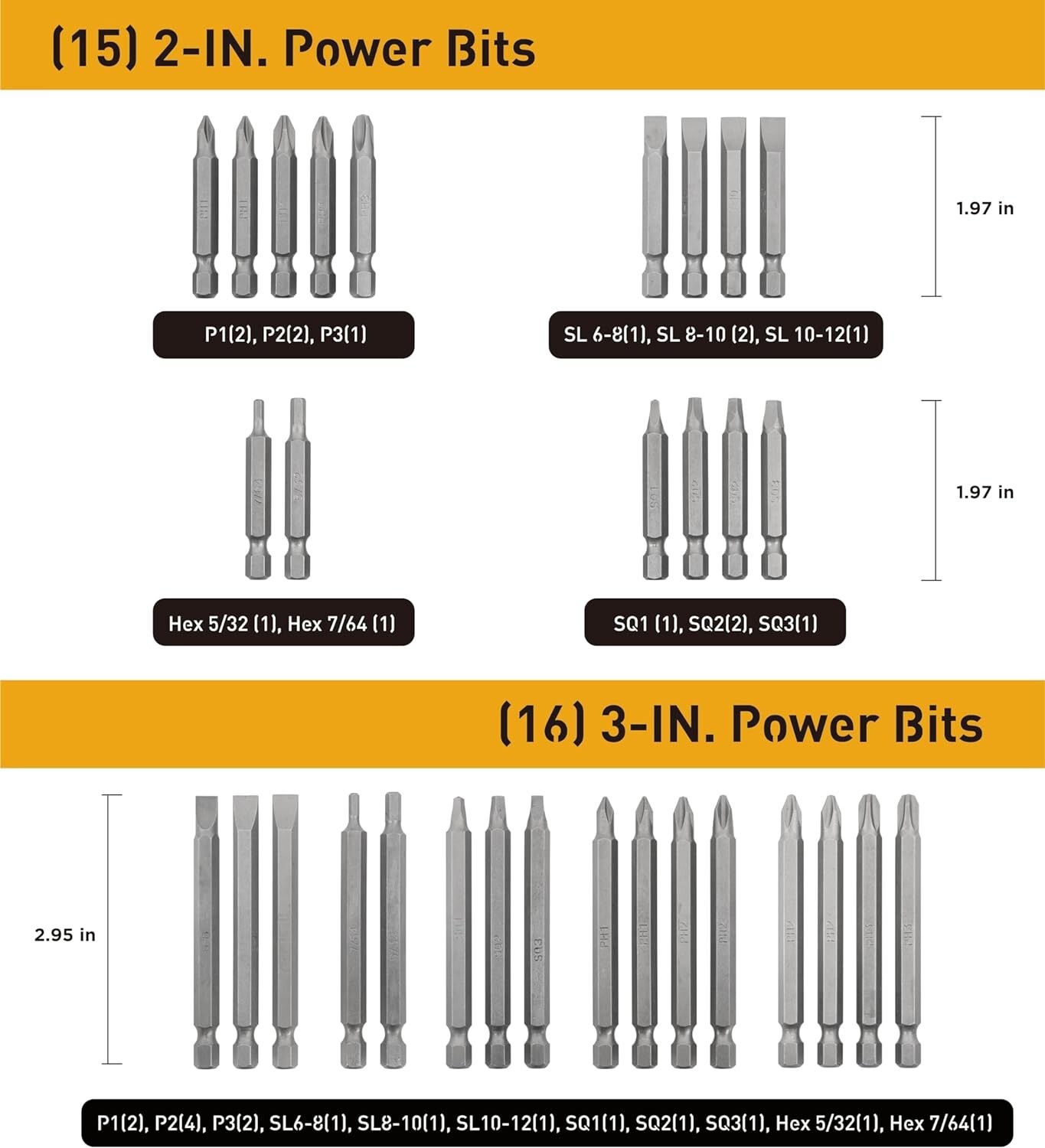 MEJOR Juego De Puntas De Destornillador Casa Garaje Screwdriver Bit Set 236 pc