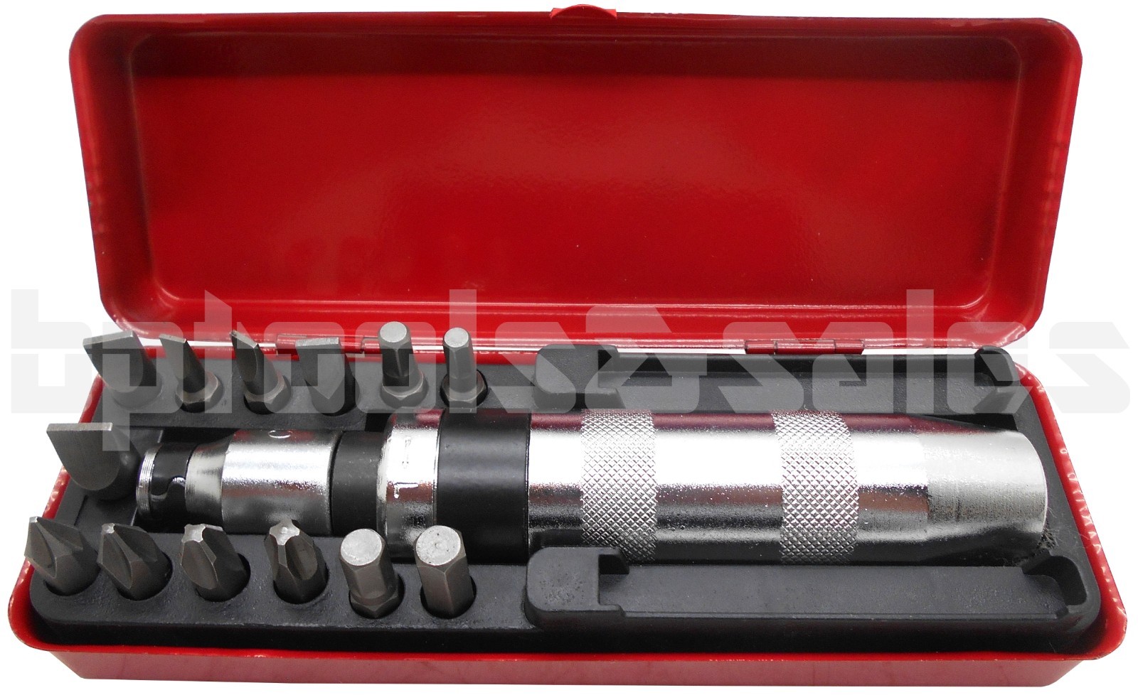 Heavy Duty 14Pcs 1/2″ Drive Impact Driver Set Screw Remover Tightener Reversible