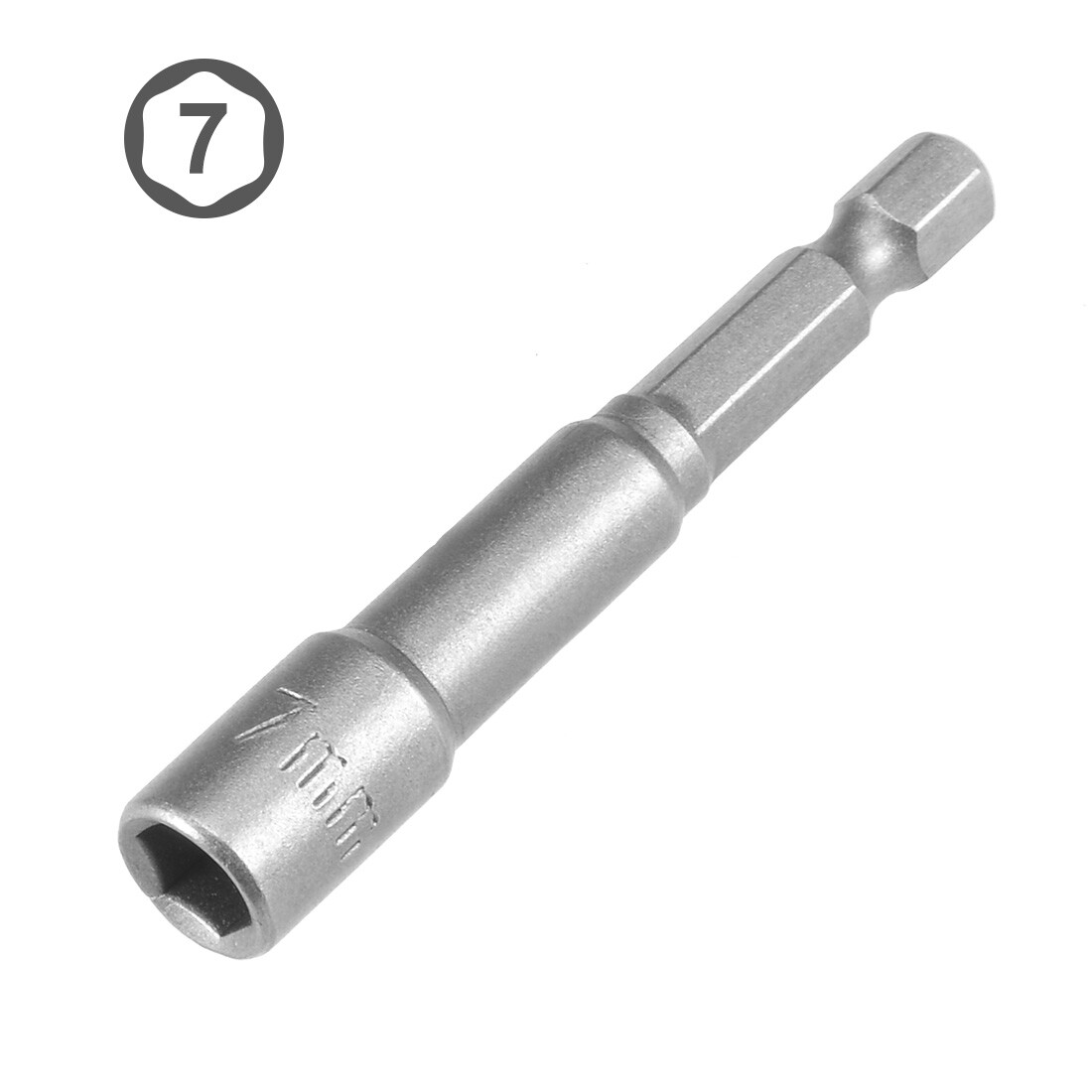 5 x 1/4″ Quick-Change Hex Shank 7mm Magnetic Nut Sockets Driver 65mm