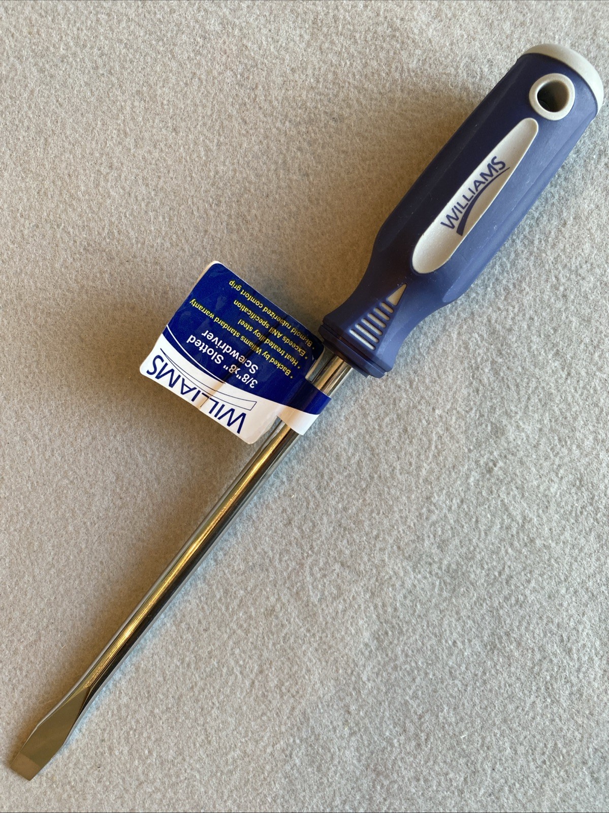 Williams Snap-On Slotted Screwdriver 24241 3/8″ x 8″ NEW