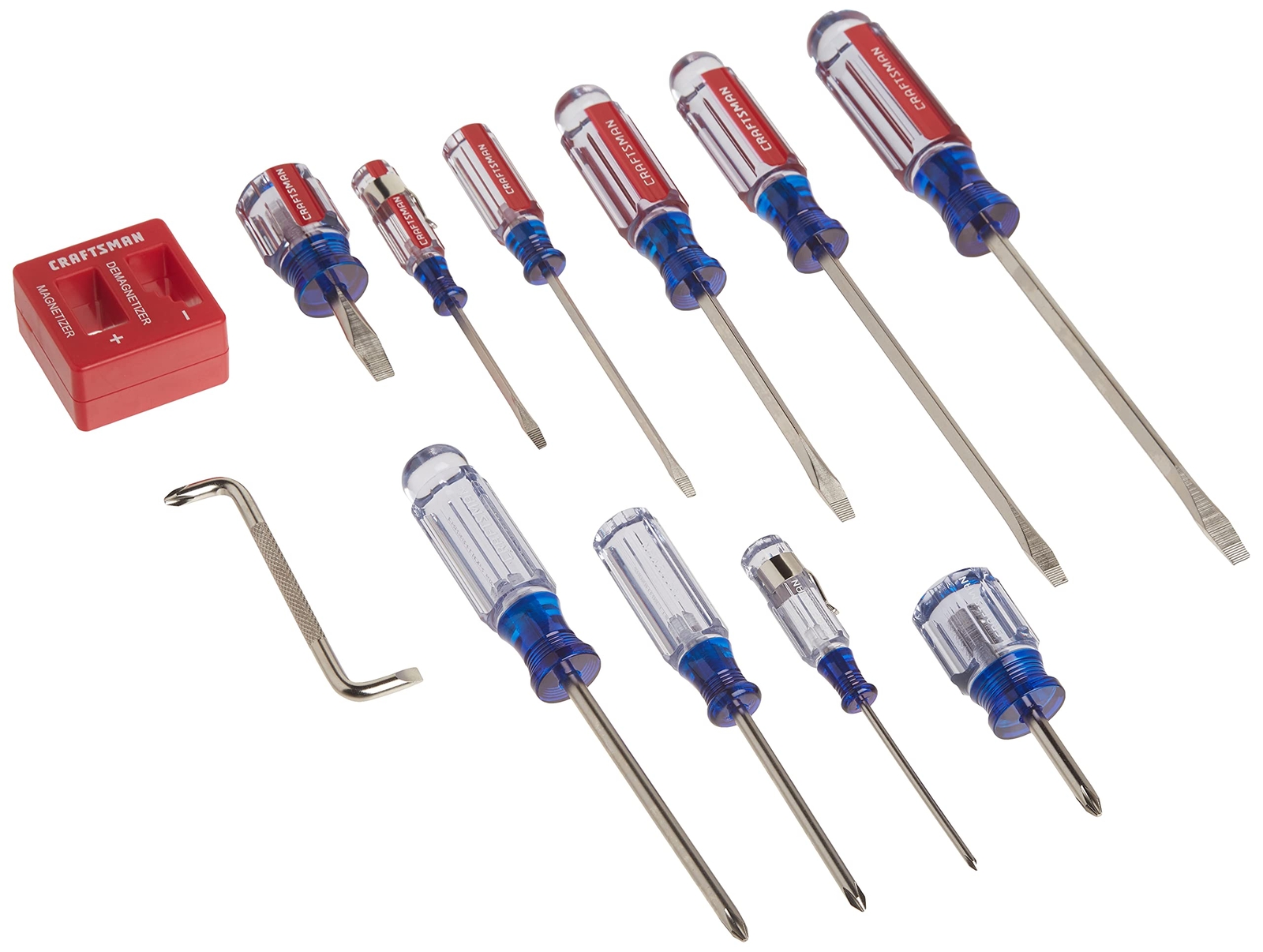 CRAFTSMAN 12 pc Screwdriver Set, phillips slotted magnetizer new CMHT65044