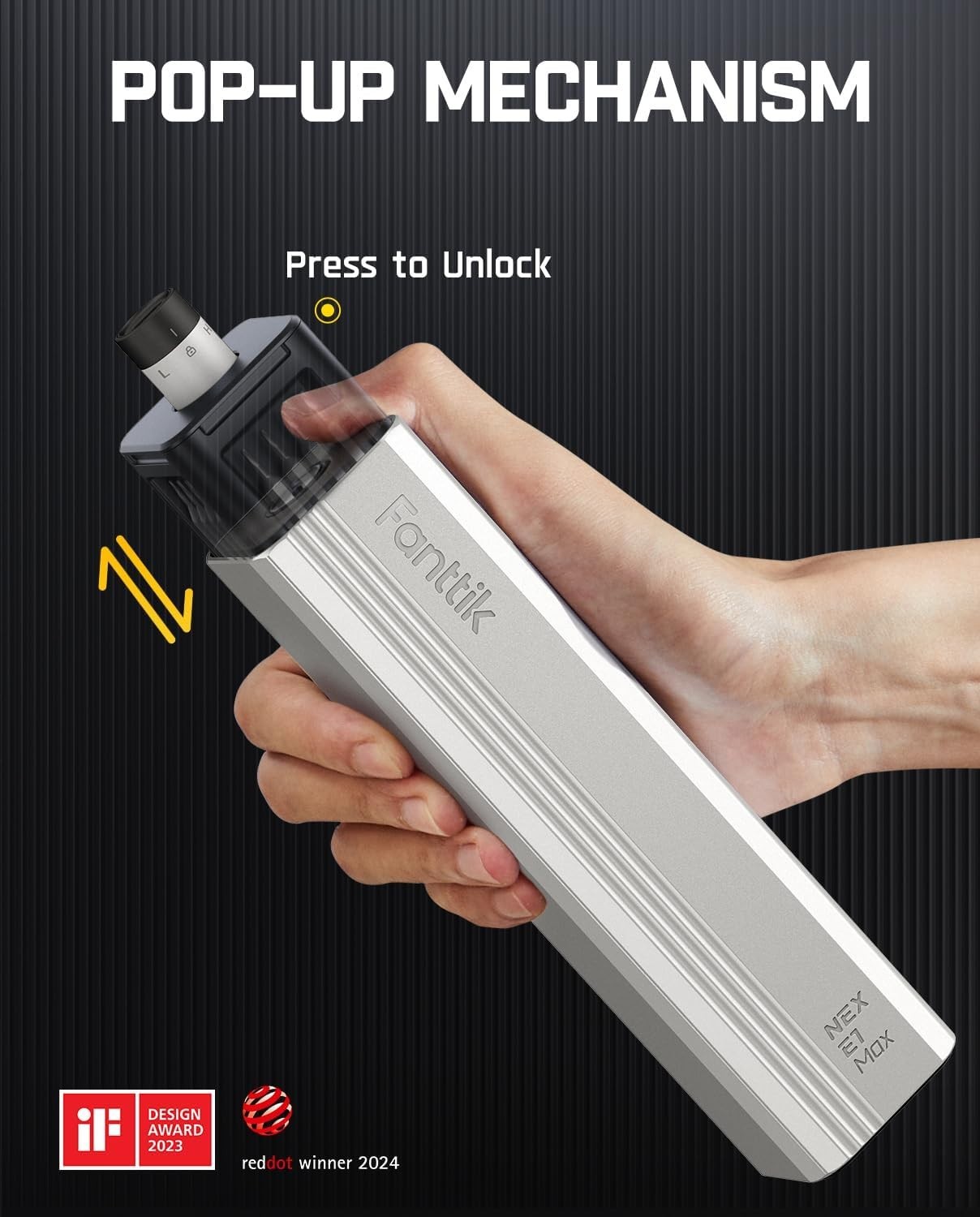 Silver Electric Precision Screwdriver with Rechargeable Battery & Magnetic Case