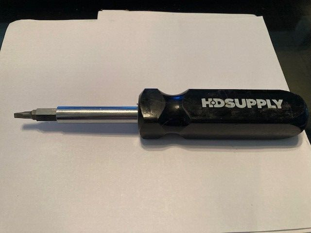 HEAVY DUTY 8 WAY INTERCHANGEABLE 7 1/4″ SCREWDRIVER – SLOTTED / PHILIPS / TORX