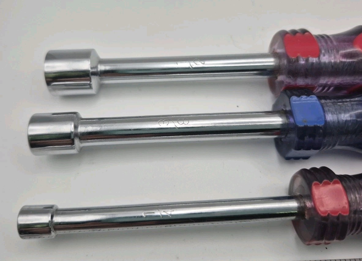 Vintage Great Neck 3pc Nut Driver Set SAE