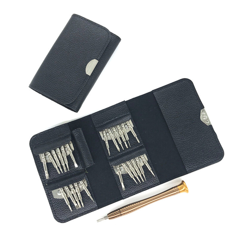 25pcs/ Pack Screwdriver Set Precision Mini Glasses Repair Tool Kits Fix Glasses