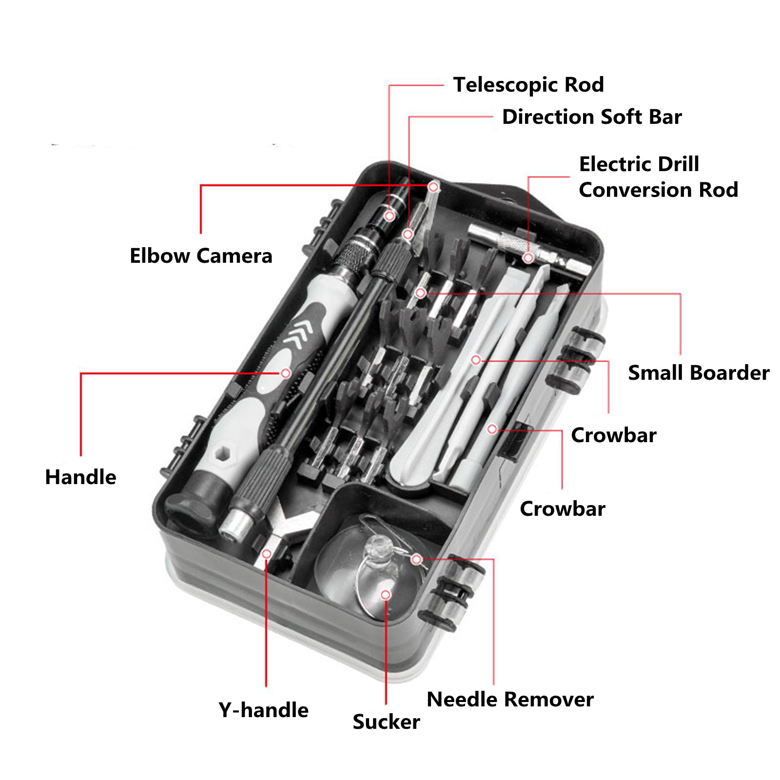 138 In 1 Small Screwdriver Set with Case Mini Magnetic Kit with 108 Bitts US